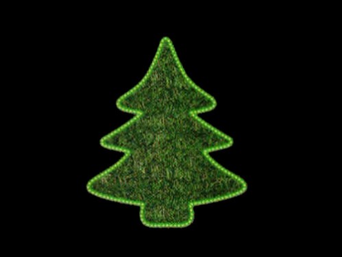 Alquiler de Decoración Navideña - Motivo Luminoso modelo Abeto Verde