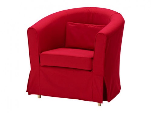 Alquiler de fundas rojas para sillones de uso individual