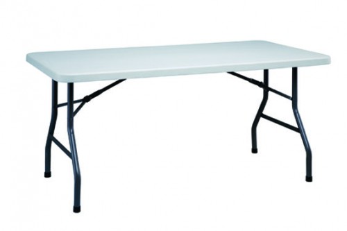 Alquiler de mesas plegables rectangulares fáciles de limpiar y transportar