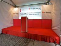 Alquiler de Fondos de escenarios modulares parcialmente personalizados