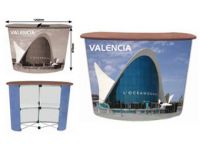 Mostrador curvo desmontable personalizables