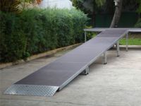 Rampa para escenario de 8 metros de largo con finalizador 