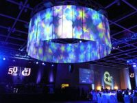 Alquiler de sistema de proyecci�n circular en sala banquetes