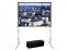Alquiler de Pantalla proyecci�n desmontable vista frontal y contenedor de transporte