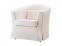 Alquiler de sill�n individual con funda blanca 
