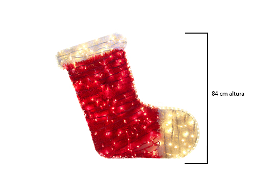 motivos luminosos led rellenos de espumillón con luces led para decoración de árboles de navidad de exterior