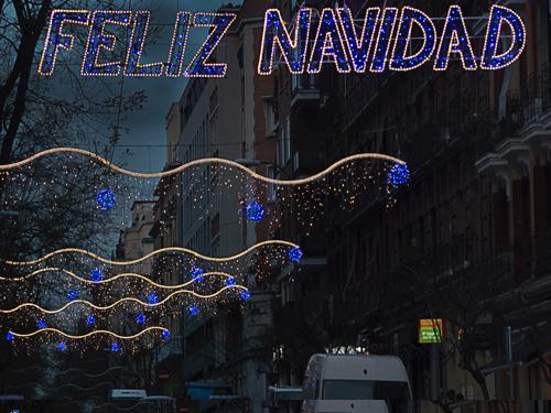 alquiler de arcos luminosos con mensaje feliz navidad 
