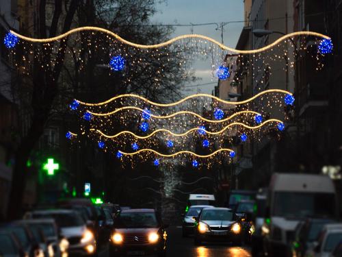 alquiler de adornos navideños led en forma de arco luminoso de 9 metros 