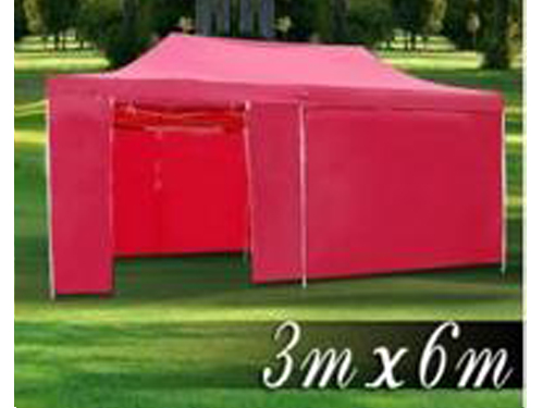 Alquiler de carpa 3x6 en color rojo