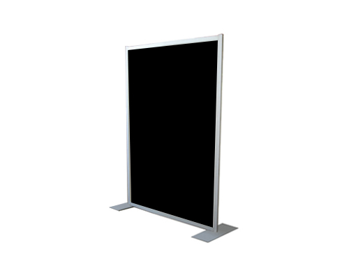 alquiler paneles modulares con marco y pies metálicos de 2x1,5 color negro 