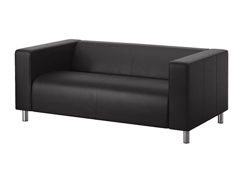 Alquiler sillones biplaza de color negro