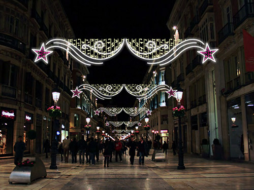 Arco luminoso de Navidad modelo Red Stars