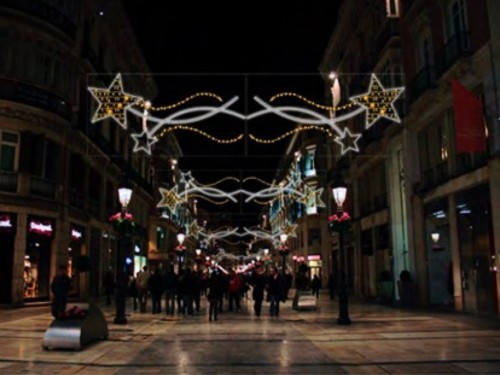 Arcos de Navidad luminosos de 4,5 m de ancho modelo DUAL STARS