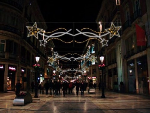 Arcos de Navidad luminosos de 4,5 m de ancho modelo DUAL STARS