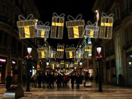 Arcos de Navidad luminosos de 5 m de ancho modelo REGALOS