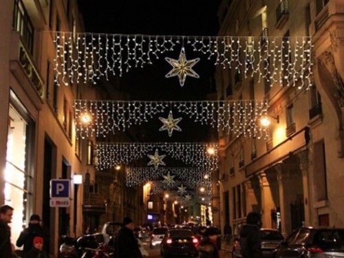 Arcos de Navidad luminosos de 6 m de ancho modelo TRADITION GOLD STAR