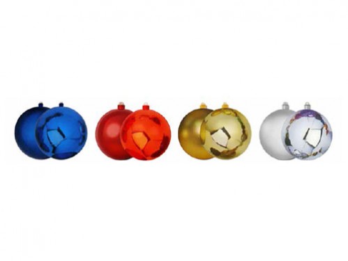 Combinación de bolas brillantes y mate en diferentes colores