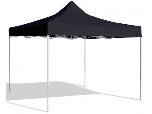 Alquiler de carpas 2x2 plegables de color negro