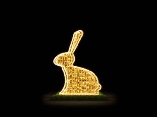 Conejo navideño LED