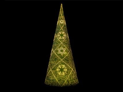 Conos de Navidad con Iluminación LED modelo SNOW&GREEN de 8 metros