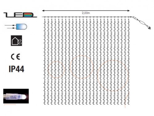 Esquema de cortina luminosa LED