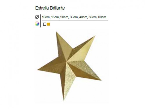 Estrellas de navidad brillantes en dorado y blanco con cinco puntas y de diferentes tamaños ideal para adornar árboles de navidad gigantes