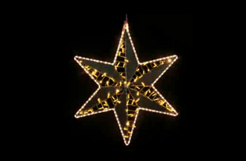 alquiler estrellas led para decoración árbol de navidad