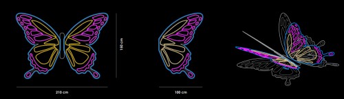 Butterfly Live 3D: Decoración Encantadora para Eventos y Espacios