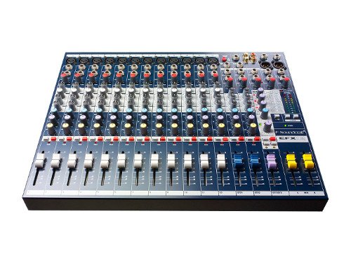 Alquiler de mesas de mezclas de 12 canales Soundcraft EFX