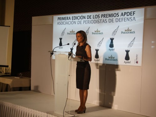 Carma Chacón en entrega de premios APDEF organizada por Paladar Eventos