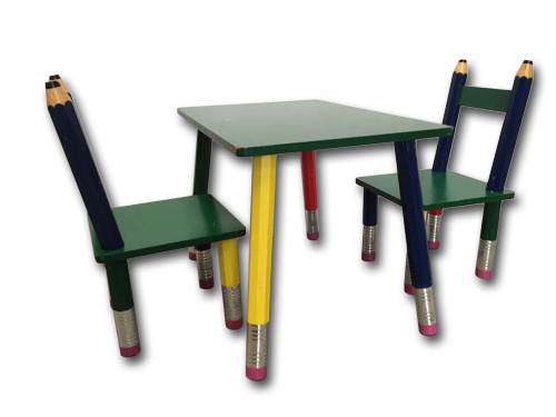 Alquiler de mesas infantiles modelo Pencil