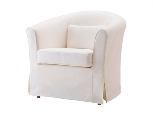Alquiler de sillón individual con funda blanca 